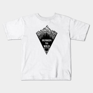 Human Vs Wild Kids T-Shirt